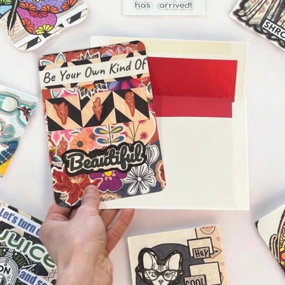 Inspirational Greeting Card - Be Your Own Kind Of Beautiful | Handmade